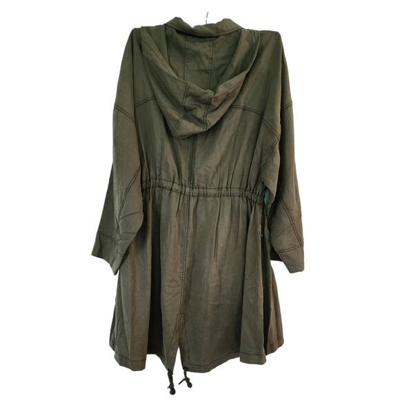 New Free People We The Free Northway Oversized Swing Parka $168 SMALL Marsh - Picture 2 of 4